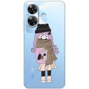 Прозорий чохол BoxFace Realme Note 60 Winter Morning Girl