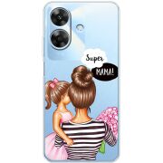 Прозорий чохол BoxFace Realme Note 60 Super Mama and Daughter