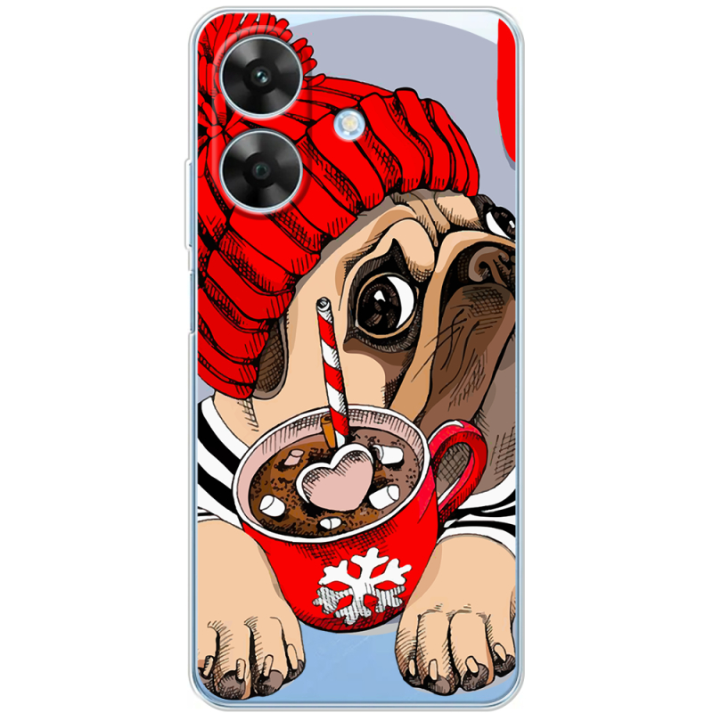 Прозорий чохол BoxFace Realme Note 60 Winter Puggy