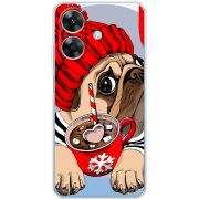 Прозорий чохол BoxFace Realme Note 60 Winter Puggy