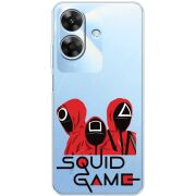 Прозорий чохол BoxFace Realme Note 60 siquid game люди в красном
