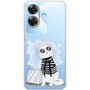 Прозорий чохол BoxFace Realme Note 60 Cat Style