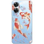 Прозорий чохол BoxFace Realme Note 60 Japanese Koi Fish
