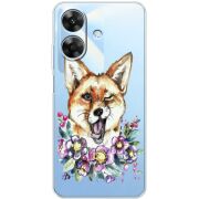 Прозорий чохол BoxFace Realme Note 60 Winking Fox
