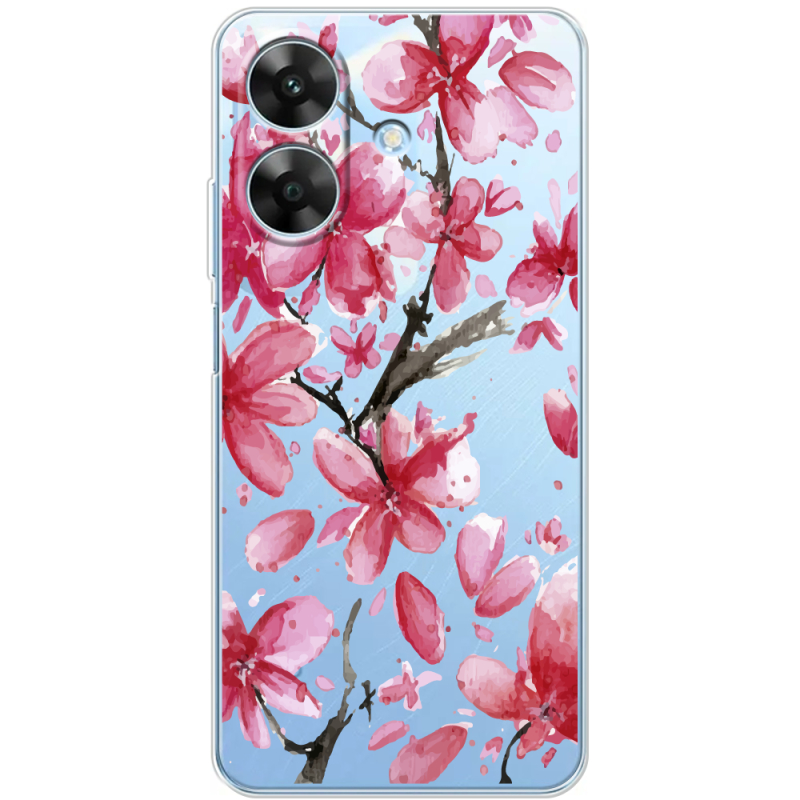 Прозорий чохол BoxFace Realme Note 60 Pink Magnolia