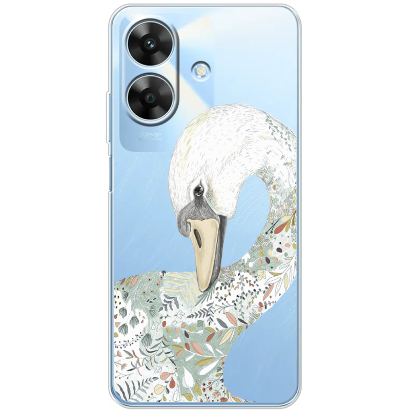 Прозорий чохол BoxFace Realme Note 60 Swan