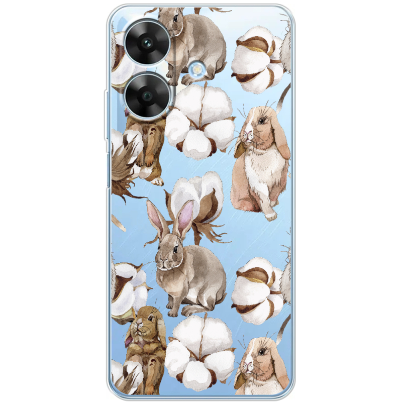 Прозорий чохол BoxFace Realme Note 60 Cotton and Rabbits