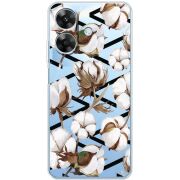 Прозорий чохол BoxFace Realme Note 60 Cotton flowers