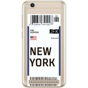 Прозрачный чехол Uprint Xiaomi Redmi 5A Ticket New York
