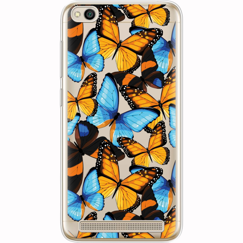 Прозрачный чехол Uprint Xiaomi Redmi 5A Butterfly Morpho