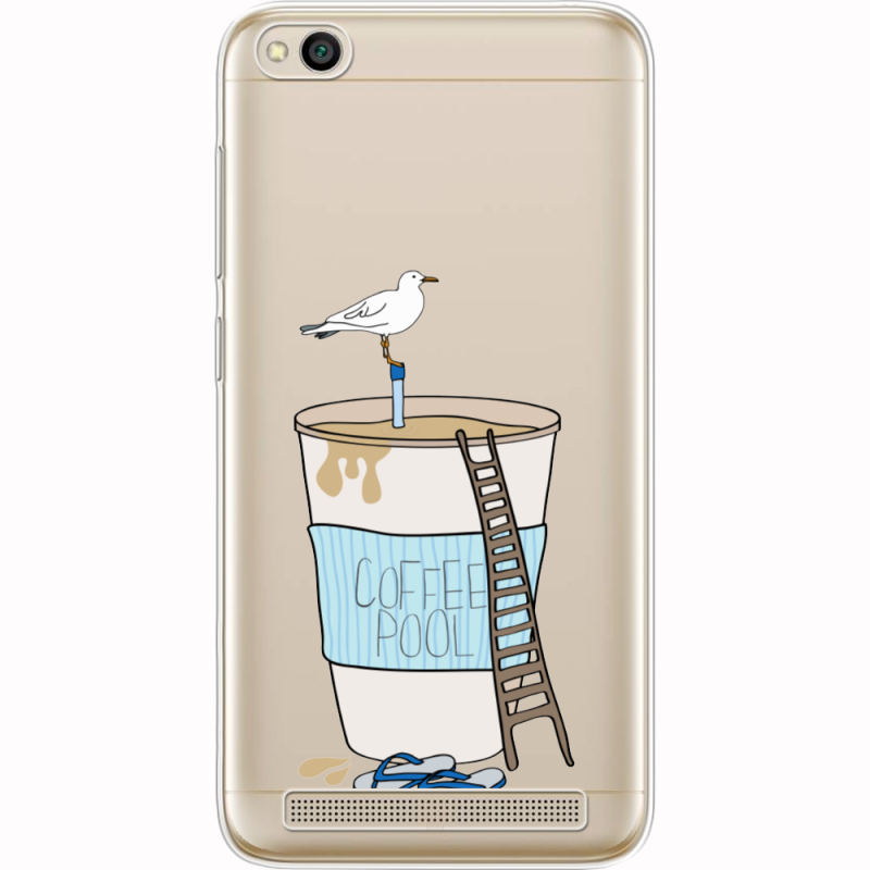 Прозрачный чехол Uprint Xiaomi Redmi 5A Segull in Cofee Pool