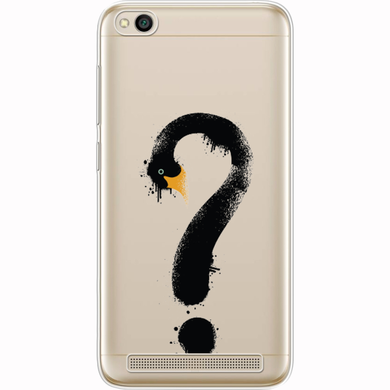 Прозрачный чехол Uprint Xiaomi Redmi 5A Swan question