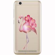 Прозрачный чехол Uprint Xiaomi Redmi 5A Floral Flamingo