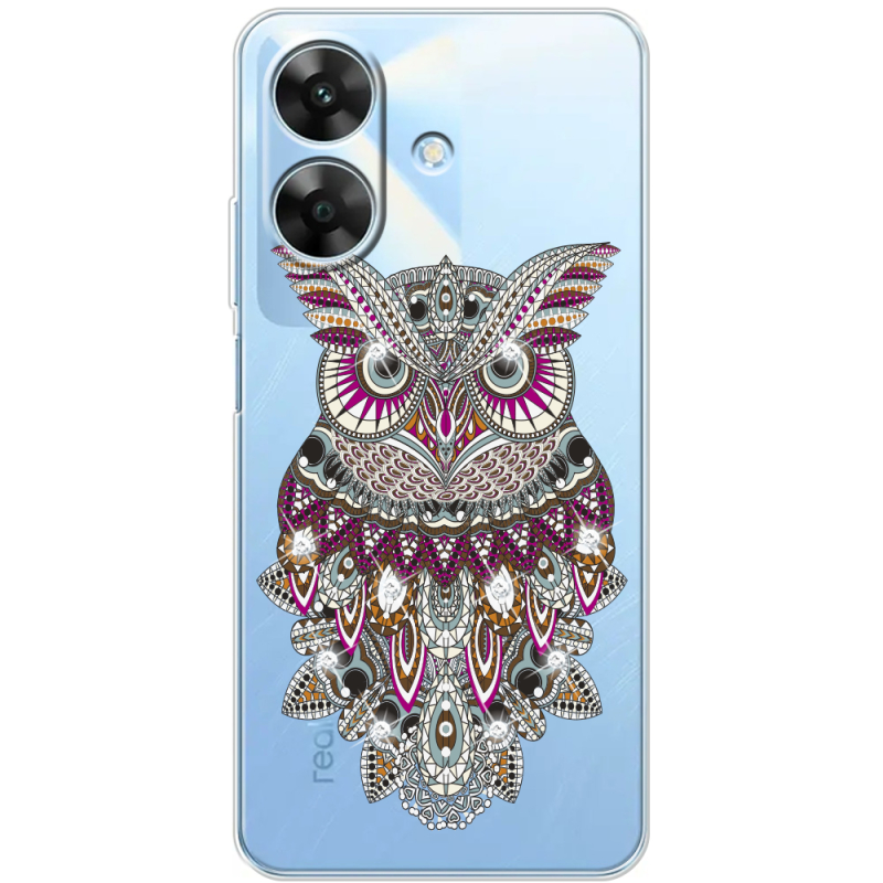 Чохол зі стразами Realme Note 60 Owl