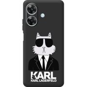 Чорний чохол BoxFace Realme Note 60 Cat in Black
