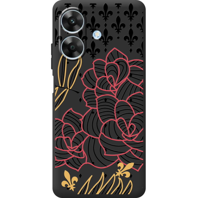 Чорний чохол BoxFace Realme Note 60 FranceFlowers