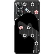 Чорний чохол BoxFace Realme Note 60 Flower Hair