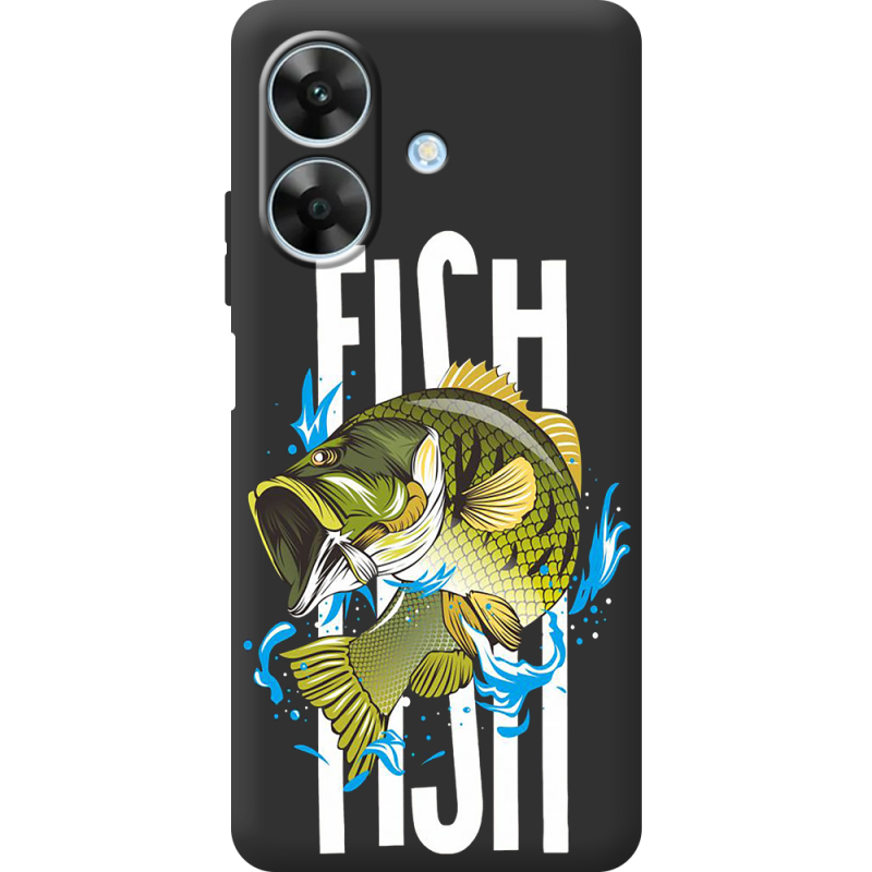 Чорний чохол BoxFace Realme Note 60 Fish