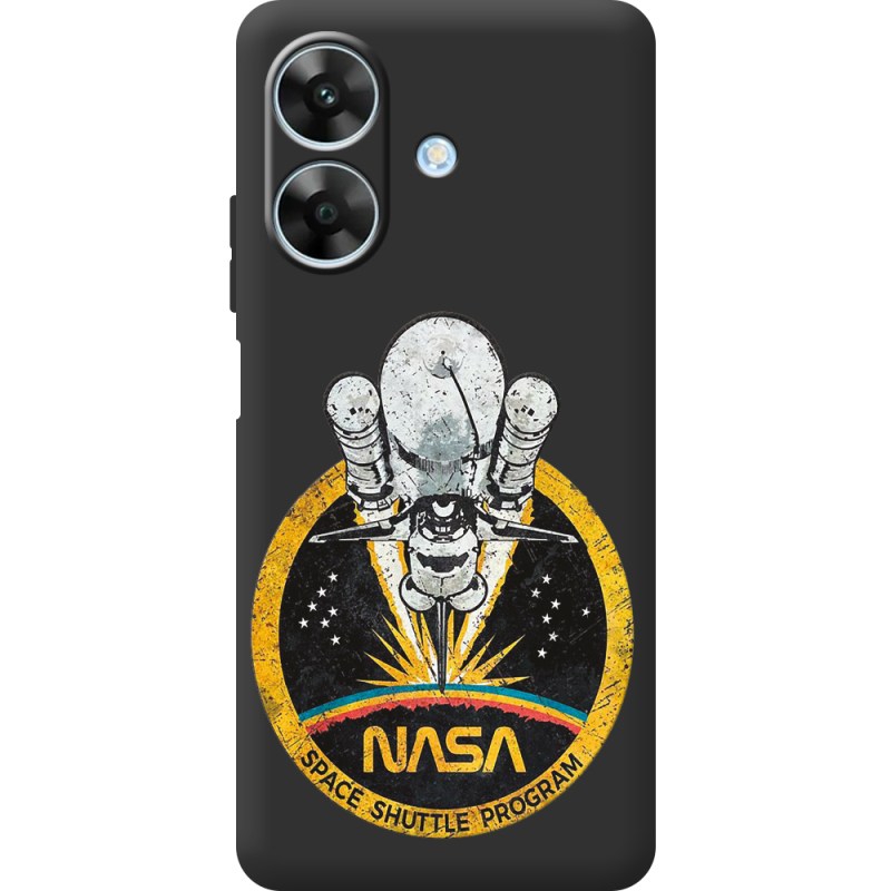 Чорний чохол BoxFace Realme Note 60 NASA Spaceship