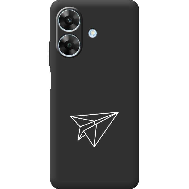 Чорний чохол BoxFace Realme Note 60 Paper Plane