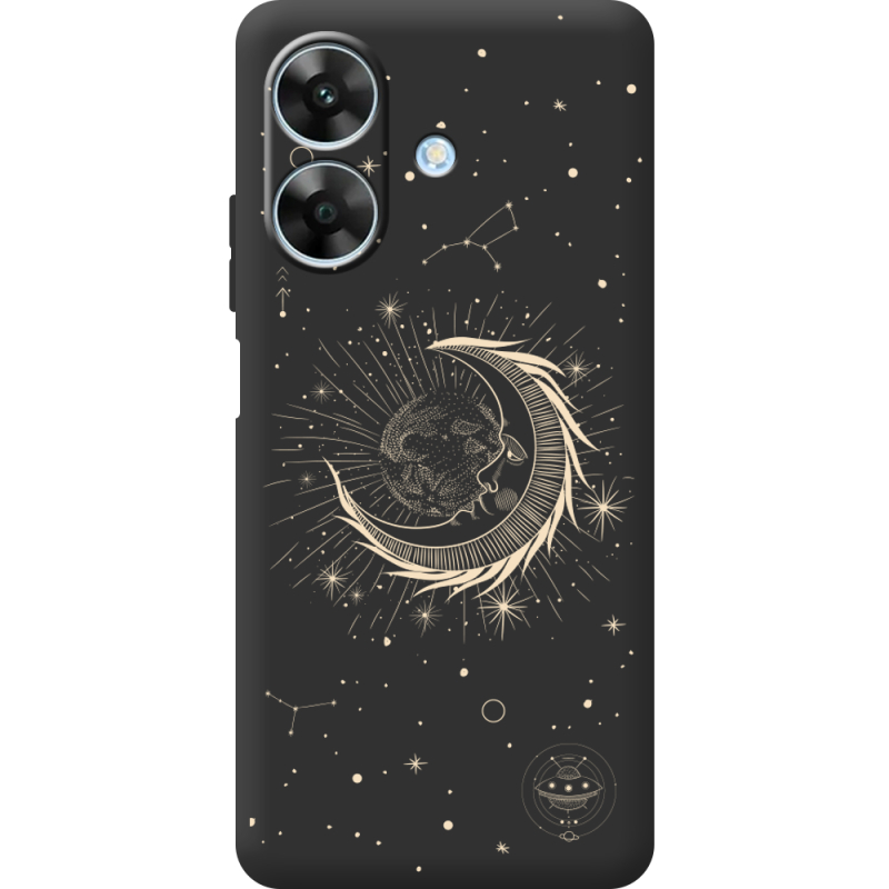 Чорний чохол BoxFace Realme Note 60 Moon
