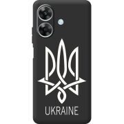 Чорний чохол BoxFace Realme Note 60 Тризуб монограмма ukraine
