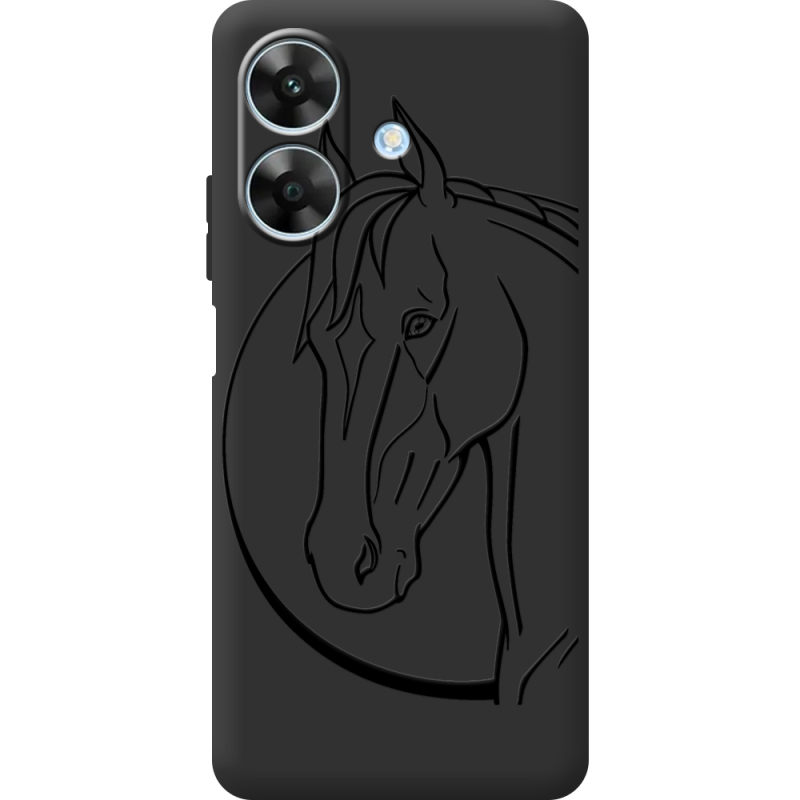 Чорний чохол BoxFace Realme Note 60 Horse