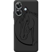 Чорний чохол BoxFace Realme Note 60 Horse