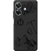 Чорний чохол BoxFace Realme Note 60 Mountains