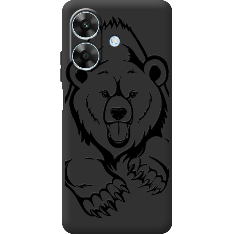 Чорний чохол BoxFace Realme Note 60 Grizzly Bear