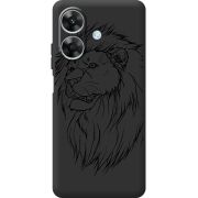 Чорний чохол BoxFace Realme Note 60 Lion