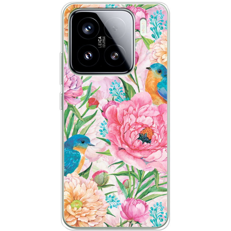 Чохол BoxFace Xiaomi 15 Birds in Flowers