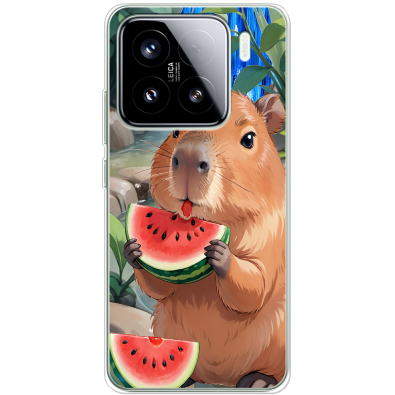 Чохол BoxFace Xiaomi 15 Капібара з кавуном
