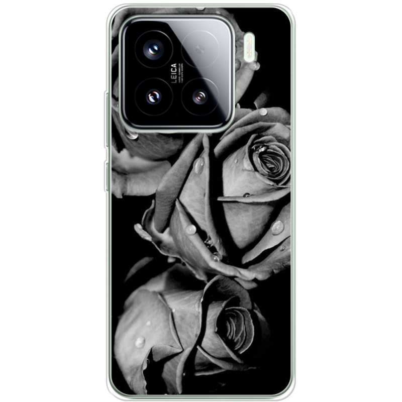 Чохол BoxFace Xiaomi 15 Black and White Roses