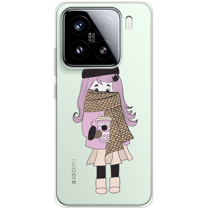 Прозорий чохол BoxFace Xiaomi 15 Winter Morning Girl