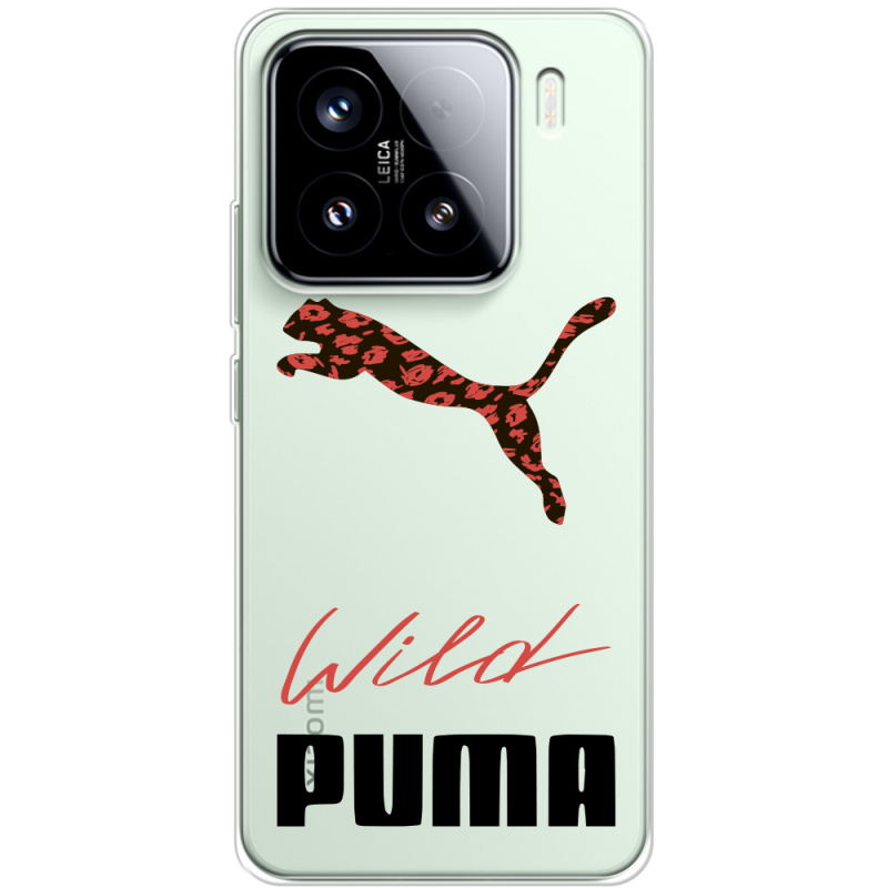 Прозорий чохол BoxFace Xiaomi 15 Wild Cat