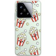 Прозорий чохол BoxFace Xiaomi 15 с 3D-глазками Popcorn