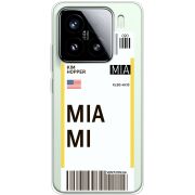 Прозорий чохол BoxFace Xiaomi 15 Ticket Miami