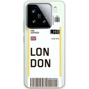 Прозорий чохол BoxFace Xiaomi 15 Ticket London