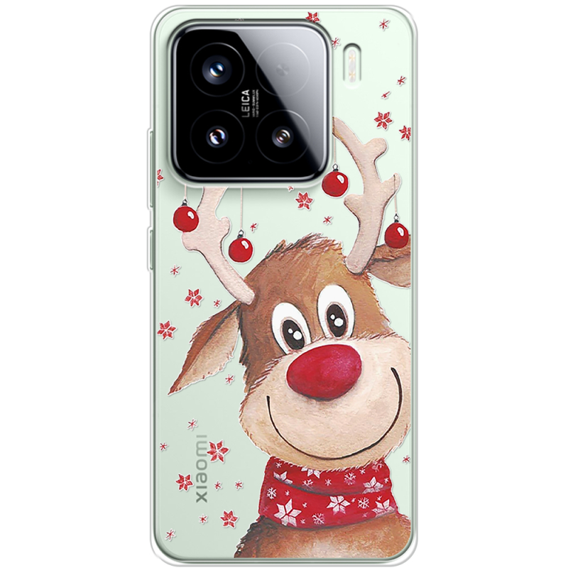 Прозорий чохол BoxFace Xiaomi 15 Winter Deer