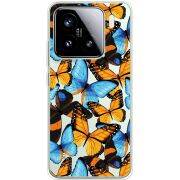 Прозорий чохол BoxFace Xiaomi 15 Butterfly Morpho