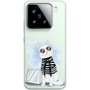 Прозорий чохол BoxFace Xiaomi 15 Cat Style