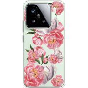 Прозорий чохол BoxFace Xiaomi 15 Peony Watercolor Style