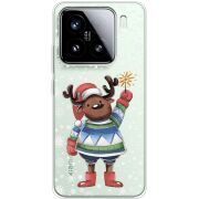 Прозорий чохол BoxFace Xiaomi 15 Christmas Deer with Snow