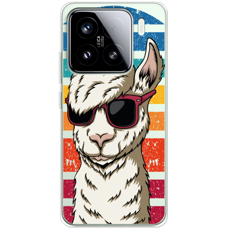 Прозорий чохол BoxFace Xiaomi 15 Стильна Лама