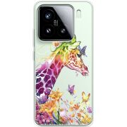 Прозорий чохол BoxFace Xiaomi 15 Colorful Giraffe