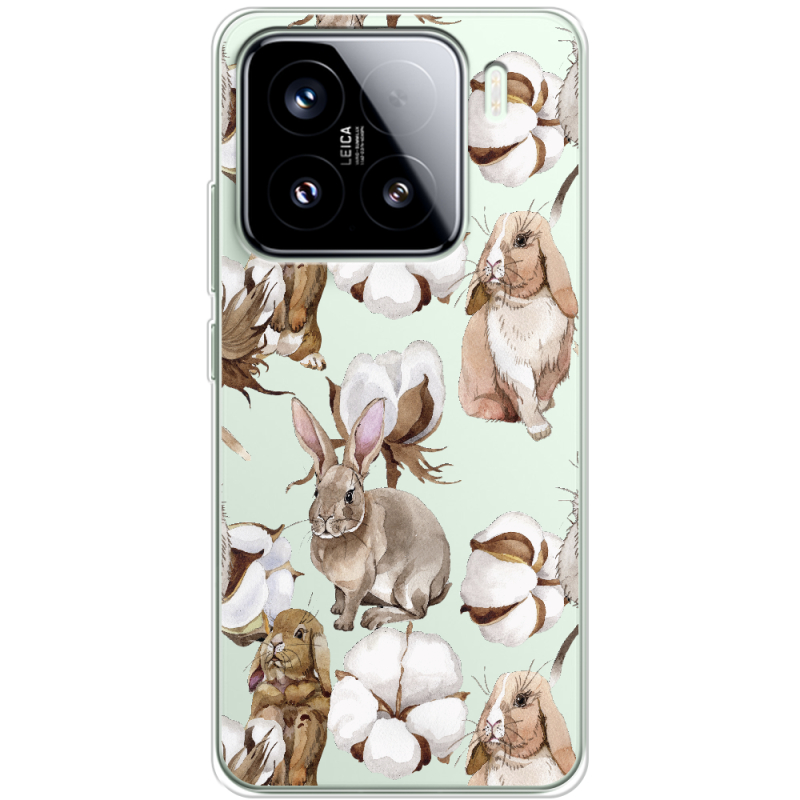 Прозорий чохол BoxFace Xiaomi 15 Cotton and Rabbits