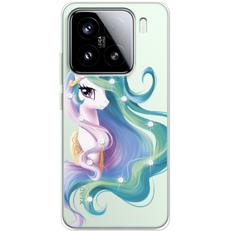 Чохол зі стразами Xiaomi 15 Unicorn Queen