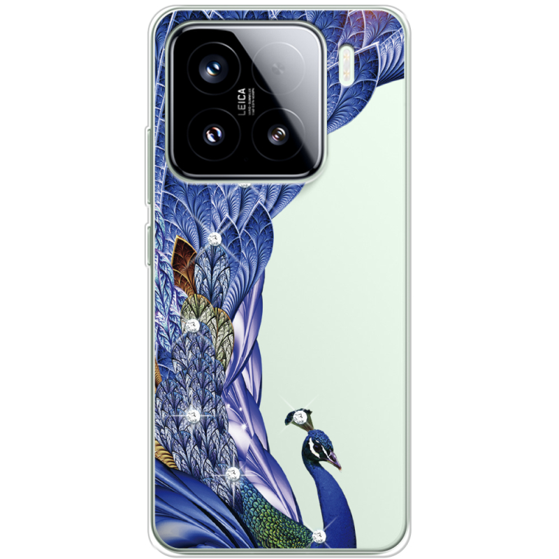Чохол зі стразами Xiaomi 15 Peafowl