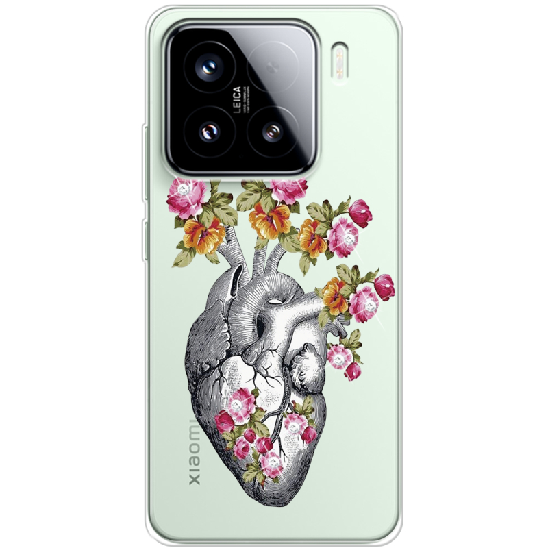Чохол зі стразами Xiaomi 15 Heart